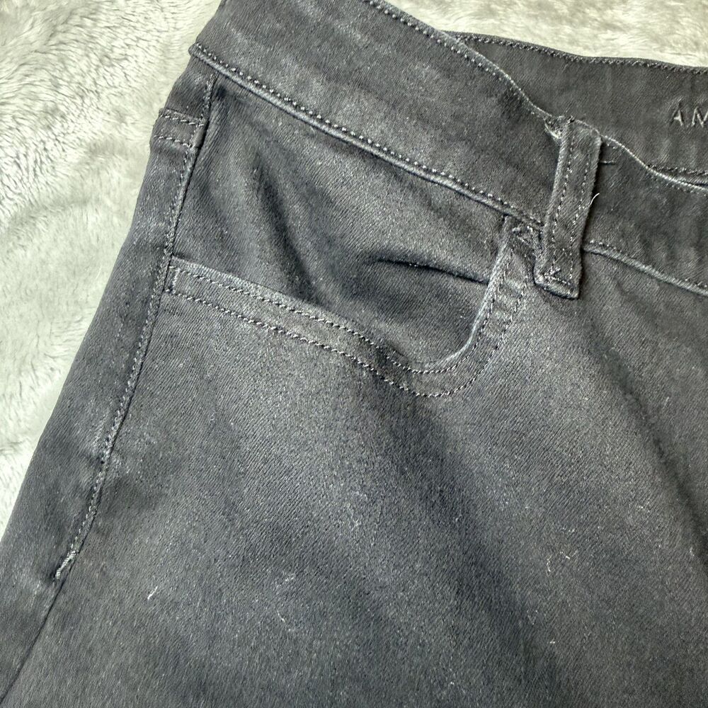 American Eagle Womens Size 12 Long The Dream Jean Black High Rise Jegging Skinny - Picture 16 of 16